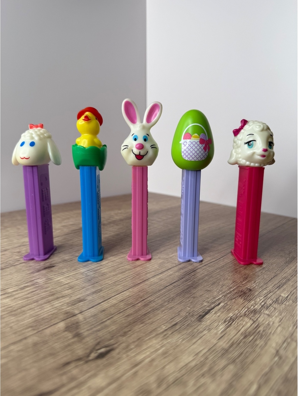 Vintage PEZ Easter Lot of 5 Bunny Duck Lamb Egg Hungary Slovenia China